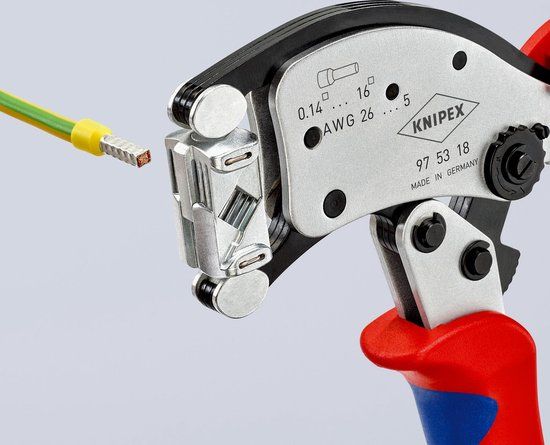 Knipex Twistor®16 97 53 18 SB Krimptang 0.14 tot 16 mm²