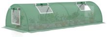 Tunnel de protection de feuilles - Tunnel de feuilles résistant aux intempéries - Résistant aux UV - Acier et plastique - 80 x 45 cm - Vert