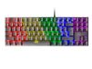 Mars Gaming MK80 Zwart, US Taal, Mechanisch Gaming Toetsenbord TKL FRGB, Antighosting, Switch Mechanische Blaw