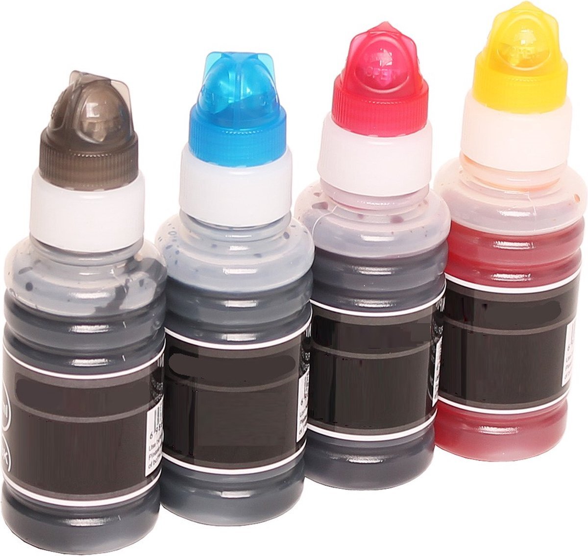 InktDL Inkt flessen (4X) geschikt voor Epson EcoTank L1110, L3110, L3111, L3150, L3151 en L3160 (T103 / 103XL)