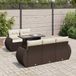 Maison Exclusive - Ensemble de meubles de jardin 6 pièces avec canapé et coussins, marron, en polyrotin