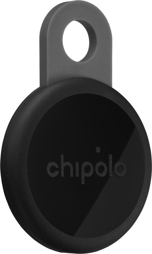 Chipolo LOOP – Bluetooth Tracker & KeyFinder – Oplaadbaar & Waterdicht - Compatibel met Apple Find My & Google Find Hub – 125 dB – Charcoal - 1 Pack