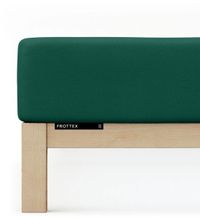 schlafgut Frottex Hoeslaken L - 140x200 - 160x200 690 Green Deep