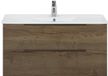 BES LED Seville Badmeubelset 100 cm - Tabacco Edge Greep - Wastafel Enjoy