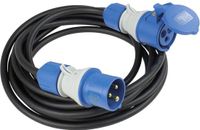 AS Schwabe 61401 Stroom Verlengkabel Zwart, Blauw 5 m