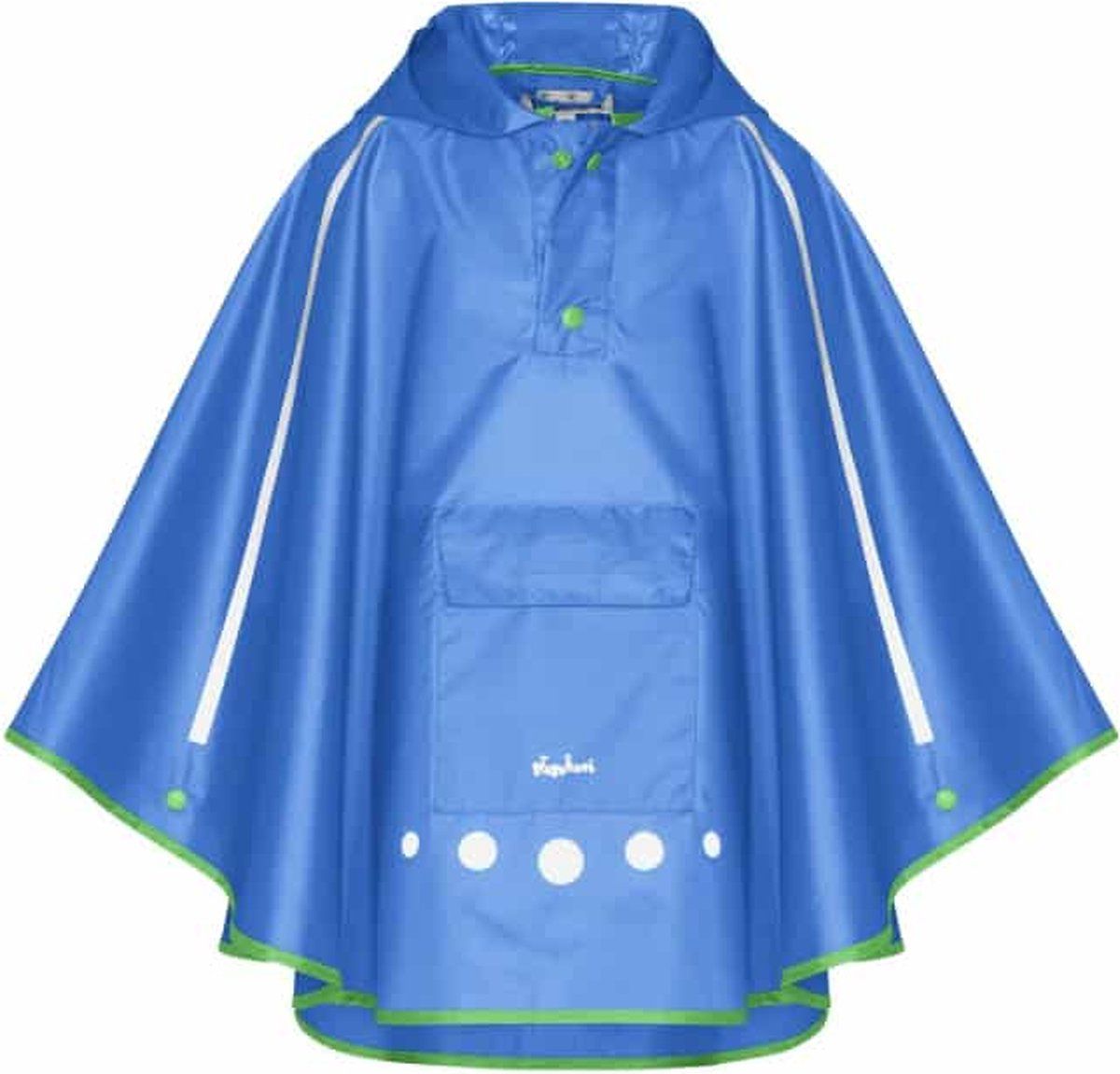 Playshoes Regenponcho voor kinderen - Opvouwbaar - Blauw - maat L