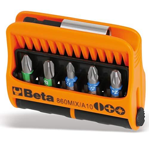 Beta 860 MIX / A10 schroevendraaier bits in geval (10 stuks)