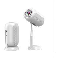 Aiorber Beamer met verborgen, opklapbare kop, geschikt voor 4K-video, 2,4 GHz / 5 GHz, compatibel met tal van apparaten, 22 x 12,4 x 12,4 cm, wit