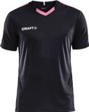 Craft Progress Contrast Shirt Korte Mouw Heren - Zwart / Roze | Maat: 3XL