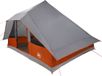 vidaXL Tipi Tent 10-persoons Grijs en Oranje Taft