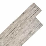 vidaXL Vloerplanken Gewassen Eikenhout PVC 5,26 m² 18 stuks