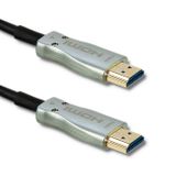 Qoltec 50472 HDMI kabel 20 m HDMI Type A (Standaard) Zwart, Zilver
