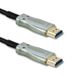 Qoltec 50472 HDMI kabel 20 m HDMI Type A (Standaard) Zwart, Zilver
