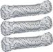 AMIG Paracord Touw - 3x - 10 meter - 4mm - Wit/Blauw