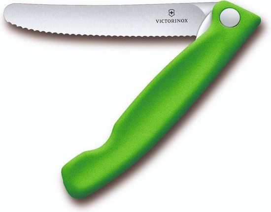 Victorinox Swiss Classic Inklapbaar Tomatenmes - 11cm - Groen