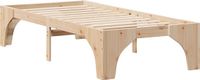 vidaXL Bedframe Bruin Massief grenenhout 90 x 190 cm