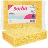 Sorbo Viscose Spons Large - 2 Stuks - Extra Absorberende Schoonmaakspons voor Keuken en Badkamer