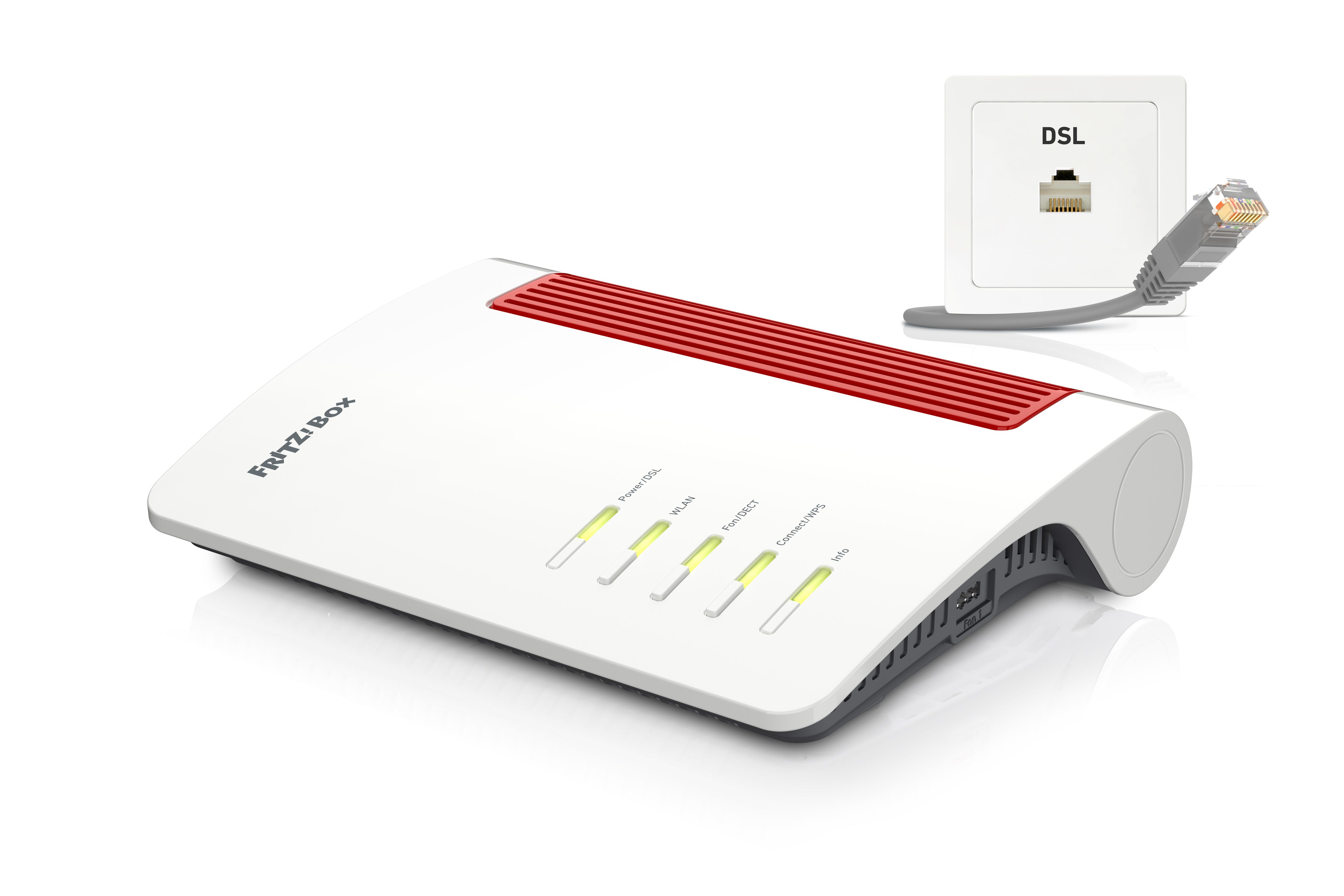 FRITZ! AVM FRITZ!Box 7690 - WiFi 7 Router - Dual-Band - 5760 Mbps - 2.5 Gigabit - White