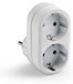 Famatel Adaptateur double, blanc