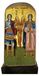 Icône en bois des archanges Michel et Gabriel, orthodoxe grec 13 x 9 cm