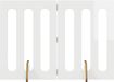 vidaXL - Vouwbaar huisdierhek - Hoogglans Wit - 100,5 x 38 x 70 cm