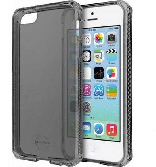 Itskins Spectrum Series Semi-hardcase voor iPhone 5C - Transparant Zwart