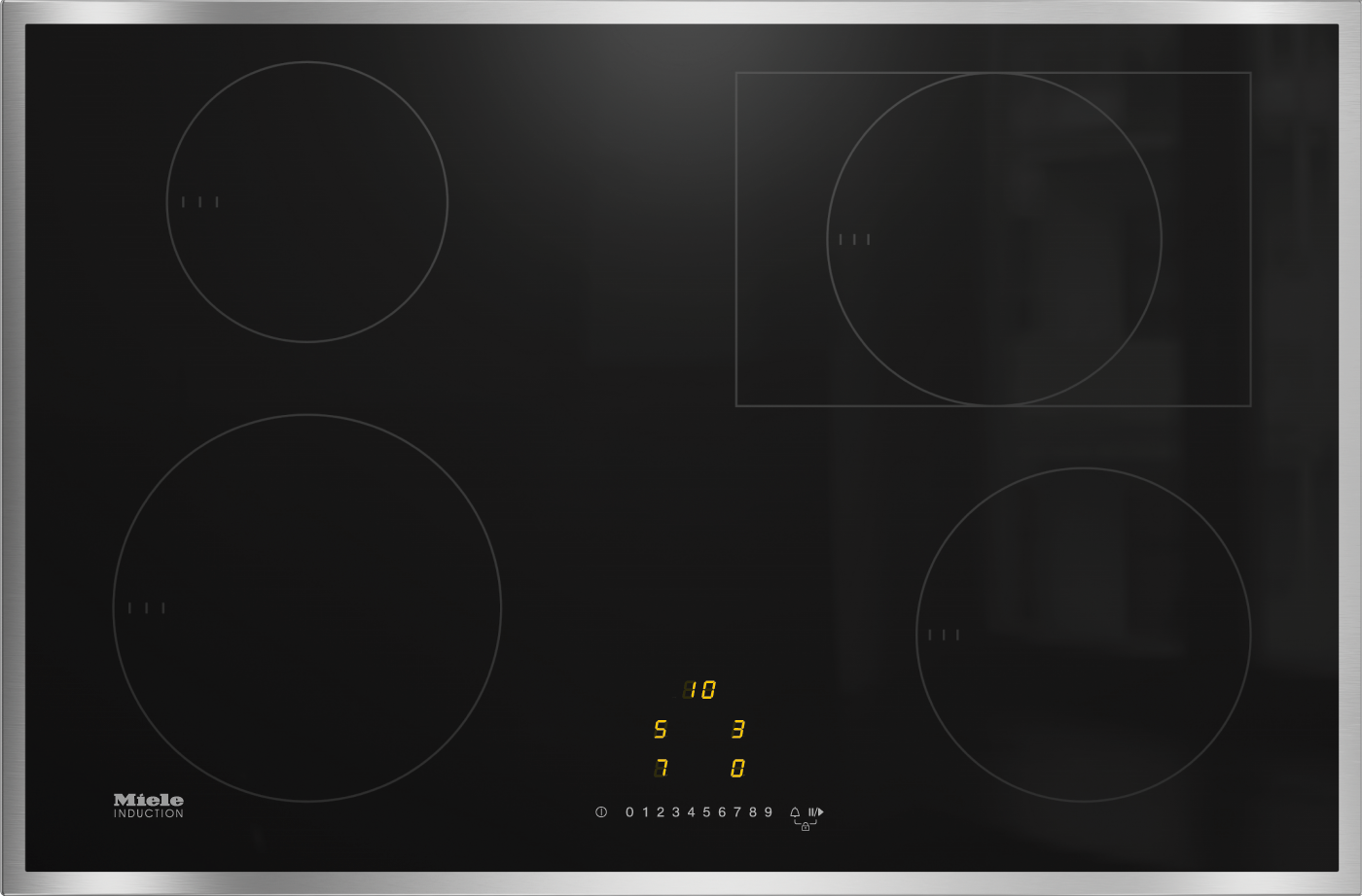 Miele KM 7210 FR Inductie kookplaat - Inbouw - Zwart