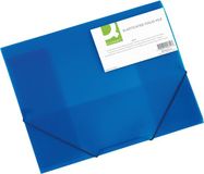 Q-CONNECT Elastomap A4 Transparant PP Blauw 24 stuks