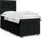 Maison Exclusive - Sommier à lattes de lit avec matelas noir 90x200 cm tissu