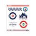 4R Quattroerre.it Lambretta Stickers voor scooters, 6 stuks, op maat gesneden, waterbestendig, uv-bestendig, gemaakt in Italië, officieel gelicentieerd product, vel 240 x 200 mm