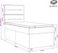 vidaXL Boxspringbed met matras en hoofdeinde Lichtgrijs Enkel Fluweel