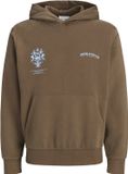 JACK&JONES JJTRADITION SWEAT HOOD JNR Jongens Sweater Katoen Polyester Viscose Cocoa Maat 176