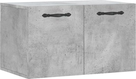 vidaXL Wandkast - 60x36,5x35 cm - Bewerkt Hout - Betongrijs
