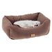 Ferplast Hondenmand COCCOLO MICROFLEECE Kleine Hondenbed voor honden en katten, Warm en Zacht Microfleece Kussen, Machine wasbaar, 55 x 45 x 20 cm. Dovegrijs