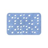 Spirella Vloermat, pvc, druppels, 35 x 53 cm, blauw