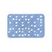 Spirella Vloermat, pvc, druppels, 35 x 53 cm, blauw