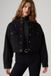Levi's Veste trucker courte sans col en sherpa - Femme - L - Noir / Slight Night Psk