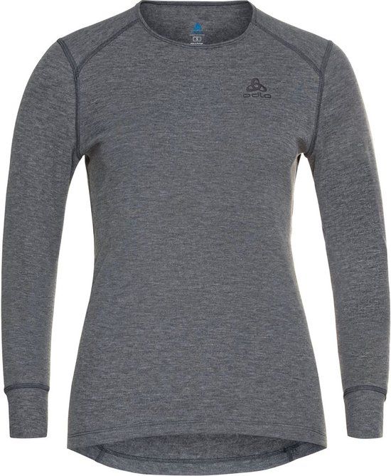 ODLO Active Warm Eco Base Layer Women's Long Sleeve Thermal Top - Dark Grey