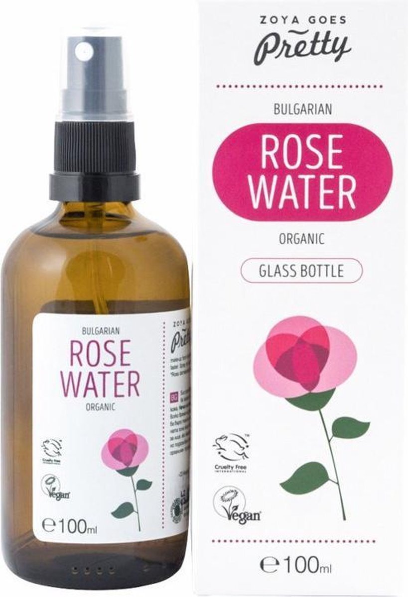 Zoya Goes Pretty Rose water organic 100ml - Bulgaria*glass bottle