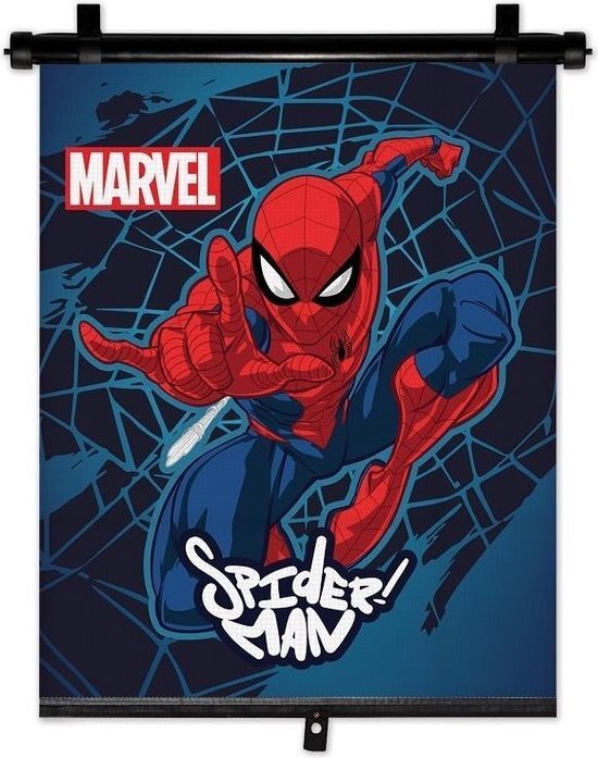 Marvel Spider-man Zonnescherm Rolgordijn 36 X 45 Cm Blauw/rood