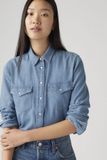 Levi's Iconic Western Linen+ Denim chemise - Femme - XS - Bleu / Play Break
