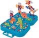 Eddy Toys Bouwset met Bouwdoos incl Speelgoed Boormachine - Constructiespeelgoed met 298 Onderdelen - Dinosaurus Speelgoed - Montessori Speelgoed Insteek Mozaiek - Educatief Speelgoed