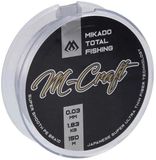 Mikado M-craft Gevlochten Vislijn 150 M Transparant 0.080 mm