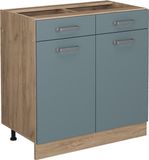 Vicco R-Line Keukenonderkast – 80 cm zonder werkblad Blauw-grijs