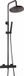 Wiesbaden Caral Regendouche - Gun Metal - Thermostatisch - Met Handdouche