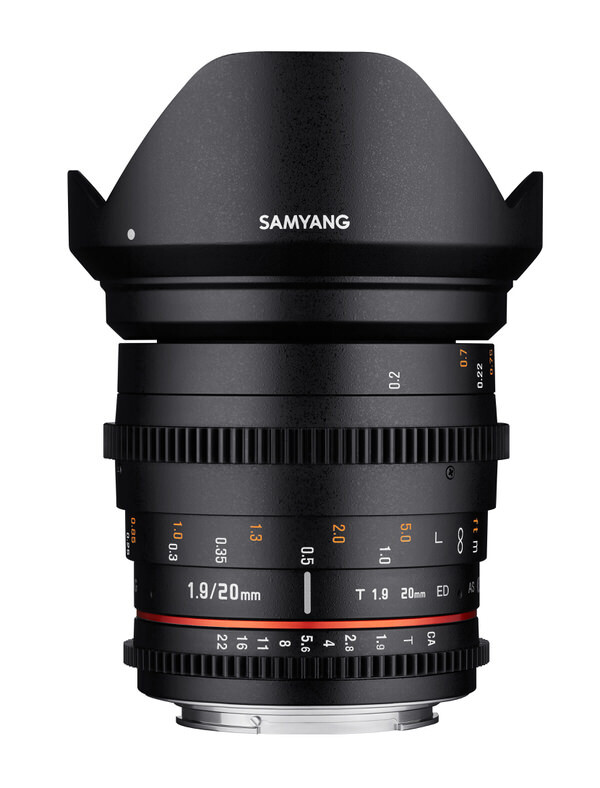 Samyang 20mm T1.9 ED AS UMC VDSLR Nikon