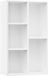 vidaXL Boekenkast/dressoir, wit, 50 x 25 x 80 cm, bewerkt hout