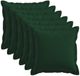 vidaXL - Kussensloop - 6 stuks - HOUTEN - Donkergroen - 50 x 50 cm - Faux Linnen