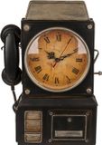 Out of the Blue sleutelhanger van metaal, telefoon met horloge, meerkleurig, ca. 26 x 35,5 cm.