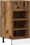 vidaXL Riga Onderkast 40x44,5x81,5 cm Oud Houtkleurig Bewerkt Hout